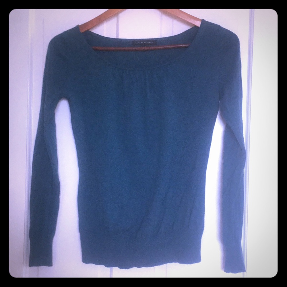 Teal banana republic sweater EUC!